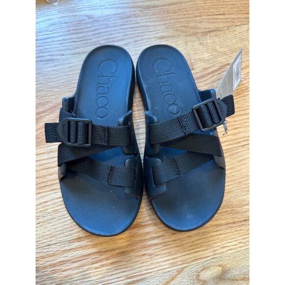 NEW Chacos Chillos Big Kids Black Slide Sandals, Sz 3, Unisex (C113) - Picture 4 of 6